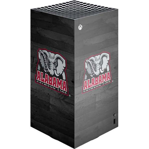 University of Alabama Basketball Wood XBox Series X Digital Edition Console Skin